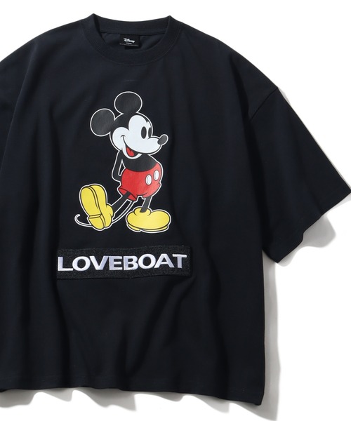 LOVE BOAT(ラブ・ボート)の「【Disney/ディズニー】×【LOVE BOAT/ラブボート】ミッキーロゴ アートワーク 半袖クルーネックTシャツ(Tシャツ/カットソー・メンズ・ホワイト/ブラック・S/M/L)」の20枚目の写真