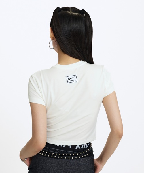 NIKE レディース クロップド Tシャツ HQ1710-133 ホワイト ナイキ スポーツウェア ウィメンズ スリム クロップド Tシャツ