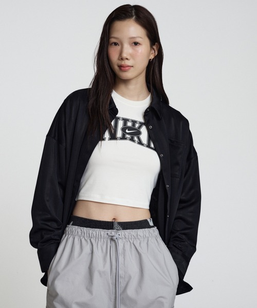 NIKE（ナイキ）の「ナイキ スポーツウェア ウィメンズ スリム クロップド Tシャツ / Nike Sportswear Women's Slim Cropped T-Shirt HQ1710-133 Sail（Tシャツ/カットソー・レディース・クリーム・XS/S/M/L/XL）」の13枚目の写真