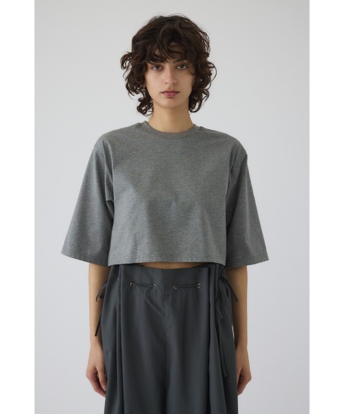 RIM.ARK(リムアーク)の「New basic short tee ニューベーシックショートティー(Tシャツ/カットソー・レディース・杢グレー/ライム/ブラウン/ホワイト・FREE)」の22枚目の写真