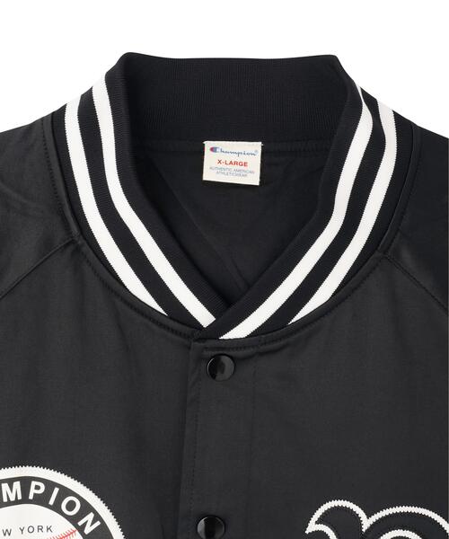 Champion（チャンピオン）の「Champion/チャンピオン/BASEBALL JACKET（ブルゾン・メンズ・ブラック・X-LARGE/LARGE/MEDIUM）」の10枚目の写真