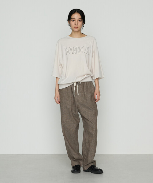 COMME CA（コムサ）の「【2WAY】ヴィンテージ天竺 Tシャツ（Tシャツ/カットソー・レディース・ブラウン/ライトグレー・FREE）」の3枚目の写真