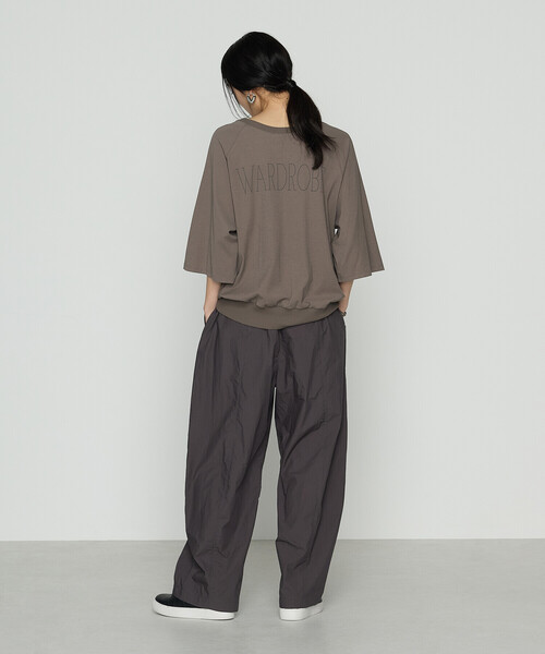 COMME CA（コムサ）の「【2WAY】ヴィンテージ天竺 Tシャツ（Tシャツ/カットソー・レディース・ブラウン/ライトグレー・FREE）」の10枚目の写真