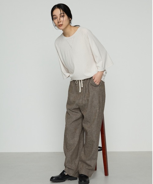 COMME CA（コムサ）の「【2WAY】ヴィンテージ天竺 Tシャツ（Tシャツ/カットソー・レディース・ブラウン/ライトグレー・FREE）」の22枚目の写真