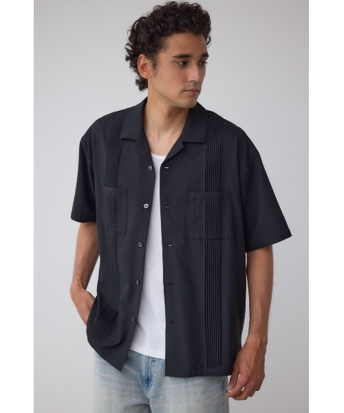 AZUL by moussy(アズールバイマウジー)の「キューバシャツ(シャツ/ブラウス・メンズ・ダークグリーン/ブラック/ライトパープル・MEDIUM/LARGE)」の5枚目の写真