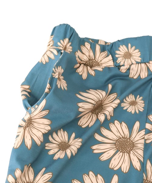 anap mimpi（アナップミンピ）の「デイジー プリント リラックス ワイド パンツ（スラックス・レディース・ネイビー/イエロー/テラコッタ・FREE）」の8枚目の写真