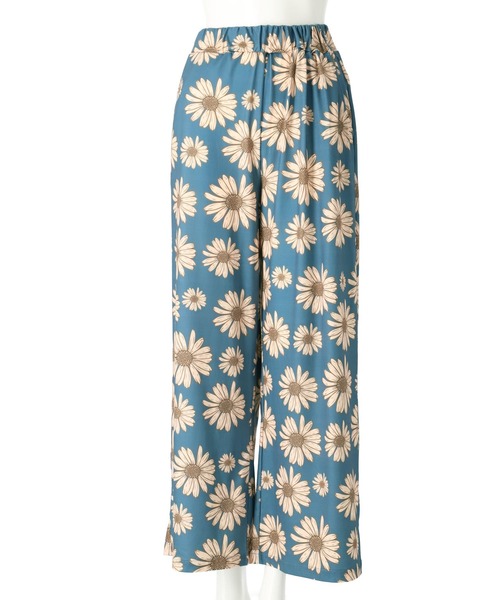 anap mimpi（アナップミンピ）の「デイジー プリント リラックス ワイド パンツ（スラックス・レディース・ネイビー/イエロー/テラコッタ・FREE）」の5枚目の写真