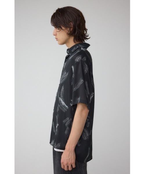 AZUL by moussy(アズールバイマウジー)の「シルキードッツ総柄シャツ 半袖 春服 夏服 秋服(シャツ/ブラウス・メンズ・ブラック系その他/グレー系その他・MEDIUM/LARGE)」の7枚目の写真