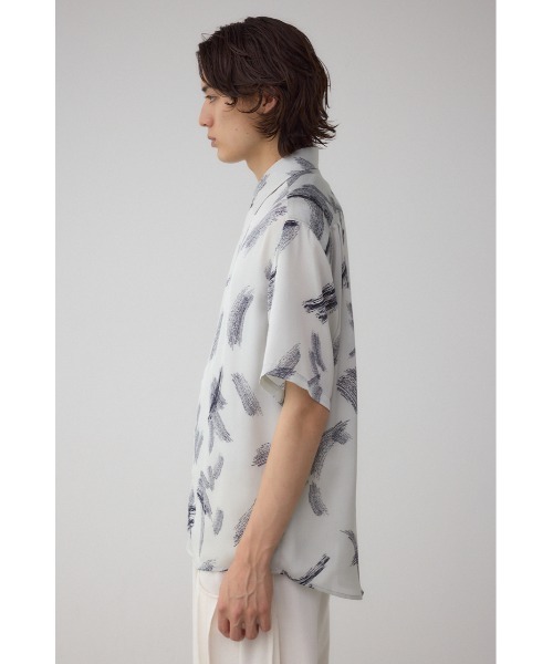 AZUL by moussy(アズールバイマウジー)の「シルキードッツ総柄シャツ 半袖 春服 夏服 秋服(シャツ/ブラウス・メンズ・ブラック系その他/グレー系その他・MEDIUM/LARGE)」の16枚目の写真