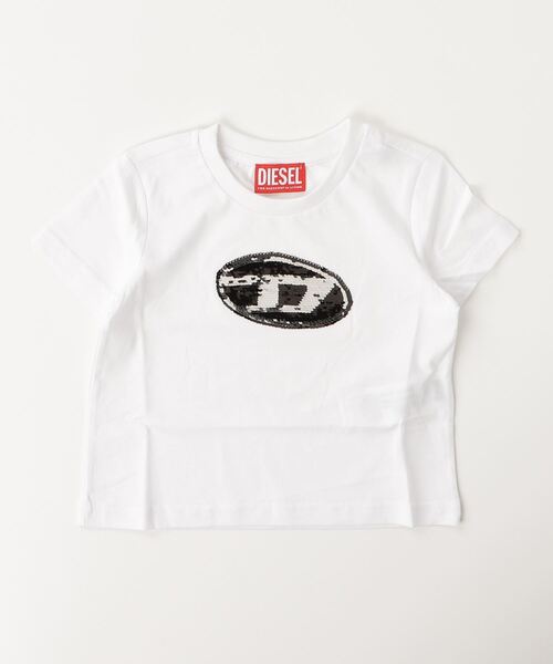 DIESEL（ディーゼル）の「キッズ Tシャツ TSEQUINSG（Tシャツ/カットソー・キッズ・ホワイト・12Y/10Y/14Y/4Y/6Y/8Y）」の5枚目の写真