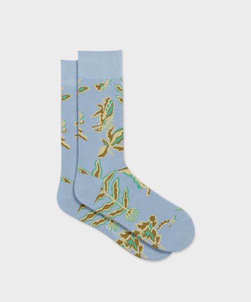Paul Smith(ポールスミス)の「“Bohemia” ソックス【250616 CS】(ソックス/靴下・メンズ・ライトブルー/マルーン・25-27)」の1枚目の写真