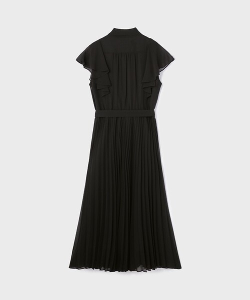 GRACE CONTINENTAL（グレースコンチネンタル）の「ボウタイプリーツドレス（ワンピース・レディース・ベージュ/ブラック/ブルー・38/36）」の5枚目の写真