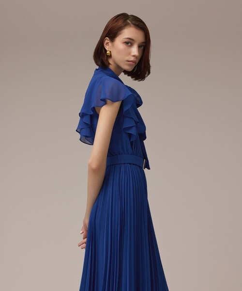 GRACE CONTINENTAL（グレースコンチネンタル）の「ボウタイプリーツドレス（ワンピース・レディース・ベージュ/ブラック/ブルー・38/36）」の21枚目の写真