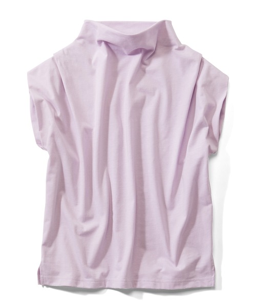 Live in comfort（リブインコンフォート）の「リブ　イン　コンフォート　接触冷感素材のゆるネックトップス（Tシャツ/カットソー・レディース・チャコールグレー/ラベンダー/ホワイト・S/M/L/LL/3L/4L）」の13枚目の写真