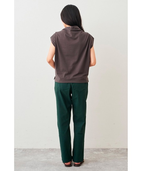 Live in comfort（リブインコンフォート）の「リブ　イン　コンフォート　接触冷感素材のゆるネックトップス（Tシャツ/カットソー・レディース・チャコールグレー/ラベンダー/ホワイト・S/M/L/LL/3L/4L）」の6枚目の写真