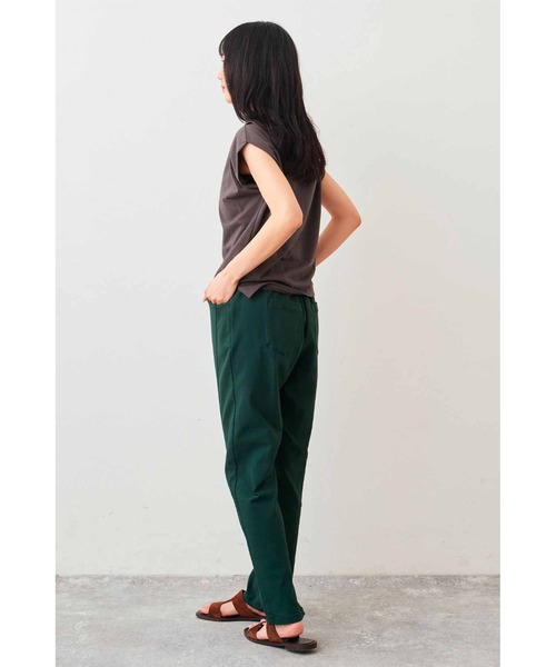 Live in comfort（リブインコンフォート）の「リブ　イン　コンフォート　接触冷感素材のゆるネックトップス（Tシャツ/カットソー・レディース・チャコールグレー/ラベンダー/ホワイト・S/M/L/LL/3L/4L）」の5枚目の写真