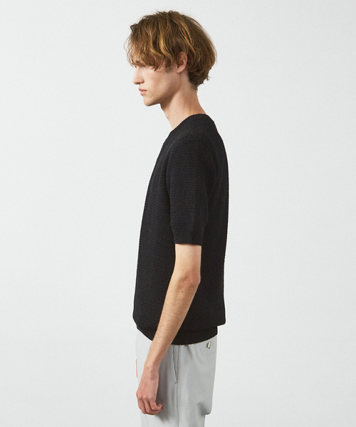 ABAHOUSE(アバハウス)の「フルニードル メッシュニットTシャツ(Tシャツ/カットソー・メンズ・カーキ/ブラック/レッド/ホワイト/ブルー・46/48/44)」の8枚目の写真
