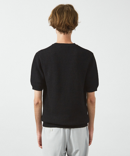 ABAHOUSE(アバハウス)の「フルニードル メッシュニットTシャツ(Tシャツ/カットソー・メンズ・カーキ/ブラック/レッド/ホワイト/ブルー・46/48/44)」の9枚目の写真