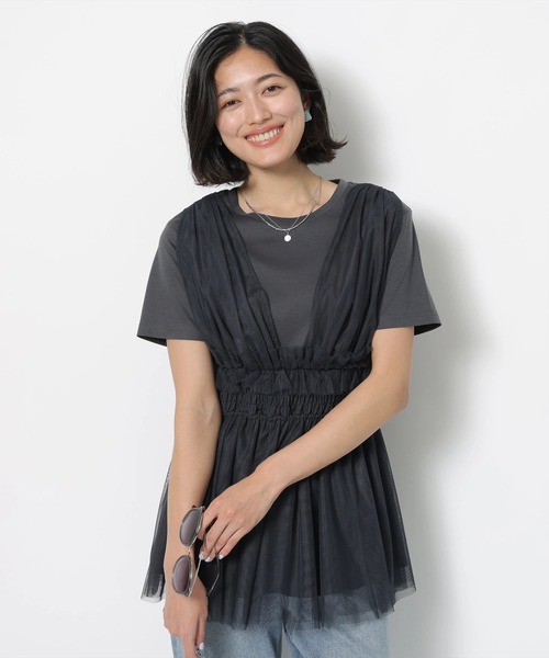 JUSGLITTY（ジャスグリッティー）の「クロップドロゴT（Tシャツ