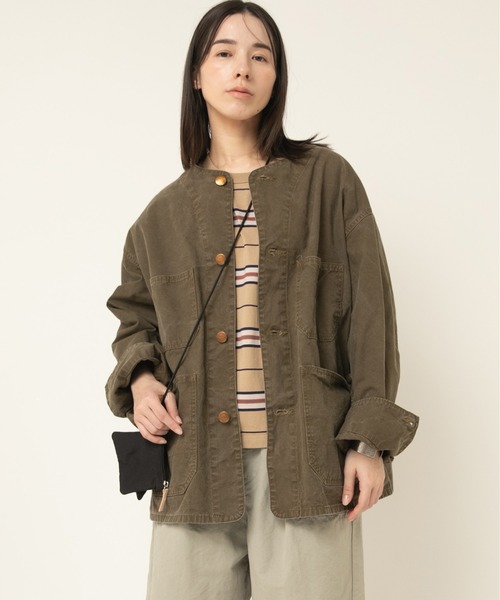 RNA-N(アールエヌエーエヌ)の「M2496 マルチボーダー七分袖T(Tシャツ/カットソー・レディース・キナリ/グレイッシュベージュ/グレー・FREE)」の10枚目の写真