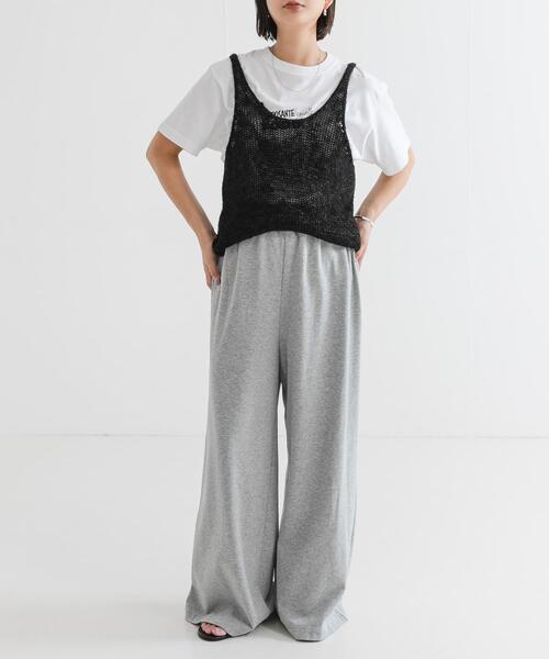 URBAN RESEARCH(アーバンリサーチ)の「リネン混ノースリーブニット(ニット/セーター・レディース・ブラック/グレー系その他/レッド・FREE)」の22枚目の写真