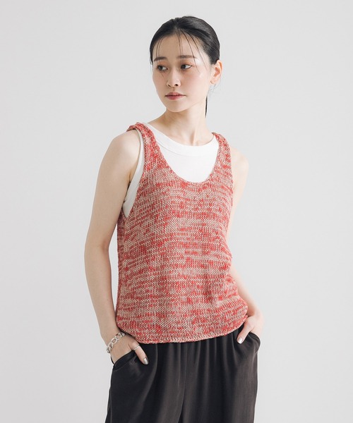 45R リネンニット　ノースリーブ リネンニットノースリーブ | ファッション通販サイト NUGU