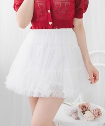チュールフリルバレリーナスカート【大きいサイズ有り】