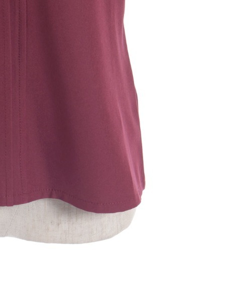 axes femme（アクシーズファム）の「連釦×チェーン付きケープブラウス（シャツ/ブラウス・レディース・ネイビー/キナリ/レッド・FREE）」の15枚目の写真