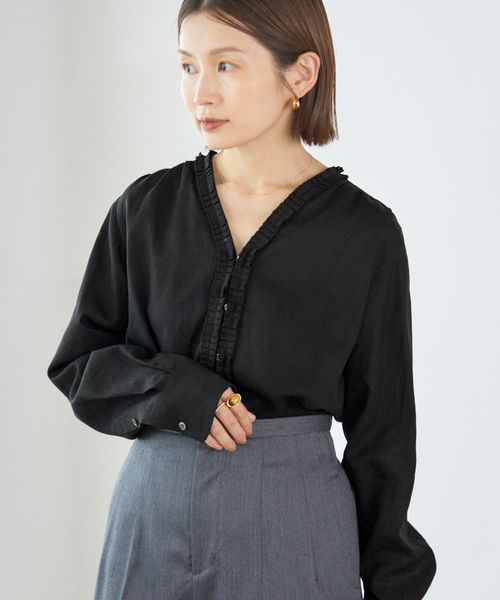 追加》タックフリルブラウス（シャツ/ブラウス）｜IENA（イエナ）の