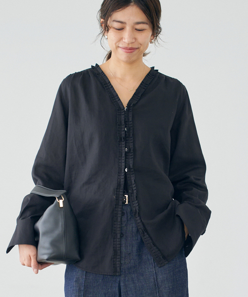 追加》タックフリルブラウス（シャツ/ブラウス）｜IENA（イエナ）の