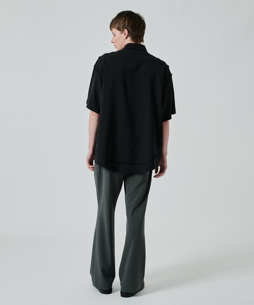 n.hoolywood 別注 ラミネートサテン CPO シャツ ブルゾン BAMBOO ファッション n.hoolywood 別注 ラミネートサテン CPO シャツ