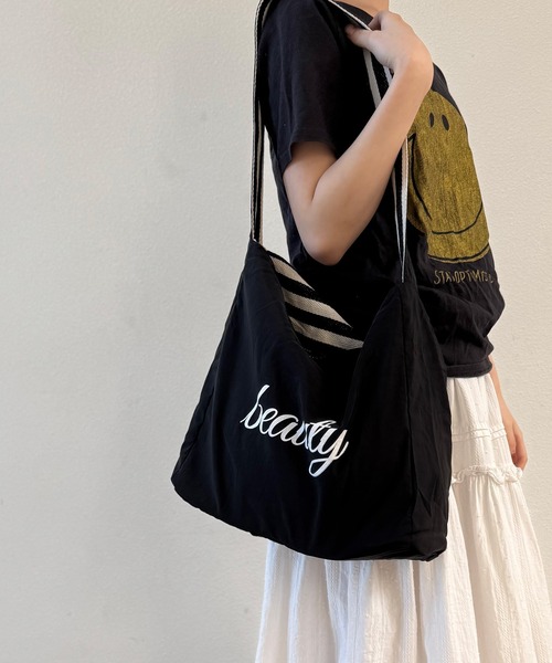 NOLITA LABORATORY(ノリータラボラトリー)の「【 NOLITA / ノリータ 】リバーシブル ボーダー ショルダー トートバッグ(ショルダーバッグ・レディース・ブラック/ネイビー/レッド・FREE)」の10枚目の写真