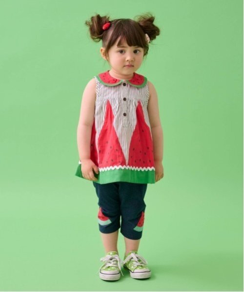 ♡aaa♡☆Baby cheer カボチャトレーナー&パンツ 120新品 セール】フルーツ7分丈レギンス(レギンス/スパッツ)|baby