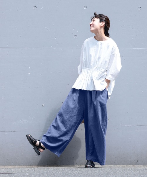 soulberry(ソウルベリー)の「【レギュラー丈】soulberryのナツパンツ(その他パンツ・レディース・ネイビー/グレー・L/M/3L/LL/4L/5L)」の3枚目の写真