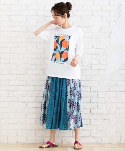 sabstreet my standard(サブストリートマイスタンダード)の「KAFFE アソートTシャツ(Tシャツ/カットソー・レディース・サックスブルー・38)」の2枚目の写真