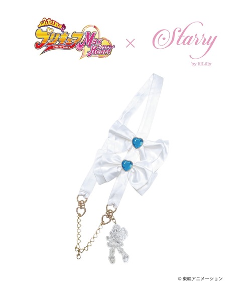 リボンモバイルストラップ(アクリルイラスト付き)「ふたりはプリキュアMax Heart × Starry」