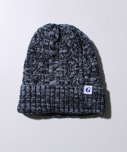 GLOSTER（グロスター）の「【GLOSTER/グロスター】裏ボア ケーブルワッチ ニット帽（ニットキャップ/ビーニー・メンズ・グレー系その他/ブラック/グレー/ブラック系その他/ワインレッド/テラコッタ・FREE）」の9枚目の写真
