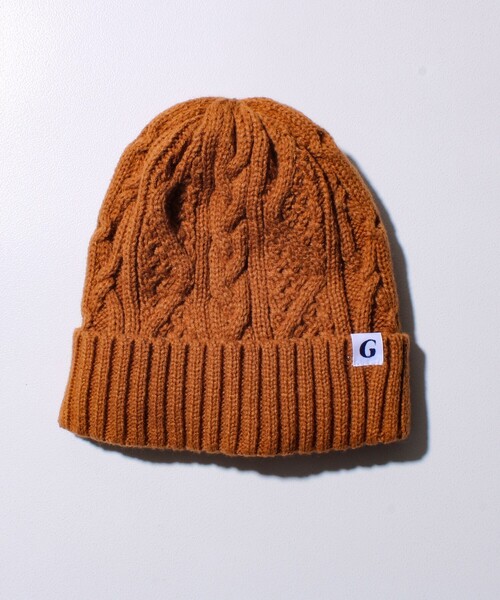 GLOSTER（グロスター）の「【GLOSTER/グロスター】裏ボア ケーブルワッチ ニット帽（ニットキャップ/ビーニー・メンズ・グレー系その他/ブラック/グレー/ブラック系その他/ワインレッド/テラコッタ・FREE）」の13枚目の写真