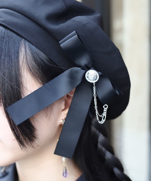 axes femme（アクシーズファム）の「星モチーフ刺繍ベレー（ハンチング