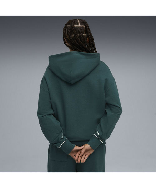 PUMA(プーマ)の「PUMA プーマ ウィメンズ バスケットボール Hoops x ハリーポッター フーディ(Tシャツ/カットソー・レディース・グリーン・X-SMALL/LARGE/SMALL/MEDIUM)」の11枚目の写真