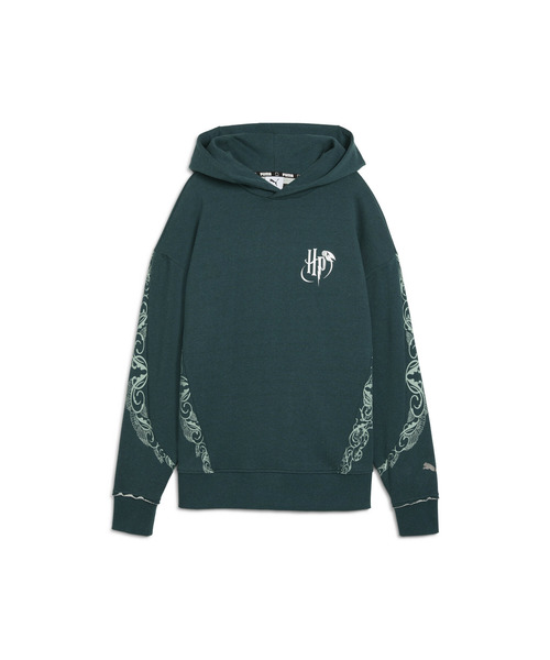 PUMA(プーマ)の「PUMA プーマ ウィメンズ バスケットボール Hoops x ハリーポッター フーディ(Tシャツ/カットソー・レディース・グリーン・X-SMALL/LARGE/SMALL/MEDIUM)」の13枚目の写真