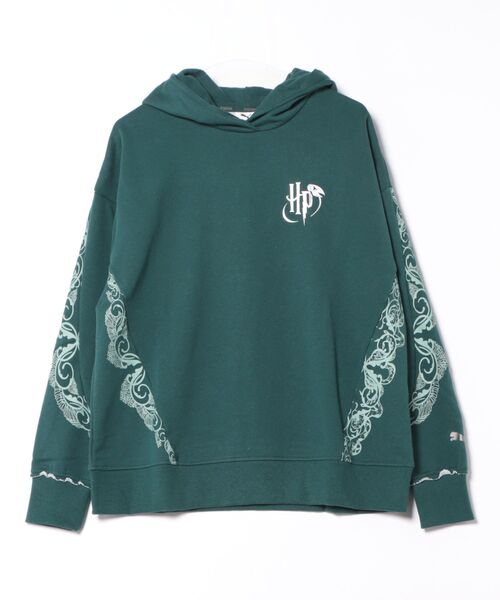 PUMA(プーマ)の「PUMA プーマ ウィメンズ バスケットボール Hoops x ハリーポッター フーディ(Tシャツ/カットソー・レディース・グリーン・X-SMALL/LARGE/SMALL/MEDIUM)」の8枚目の写真