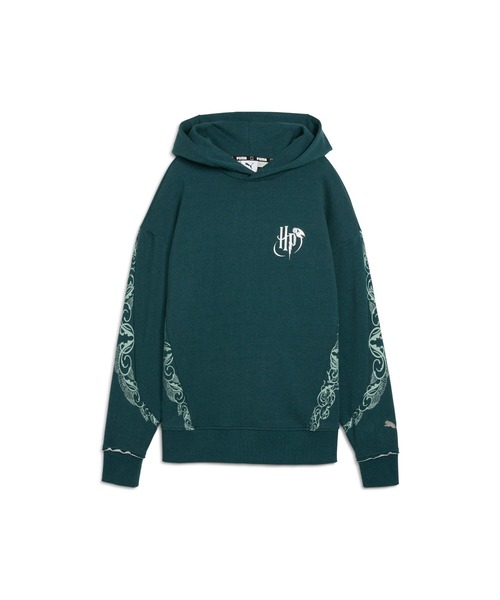 PUMA(プーマ)の「PUMA プーマ ウィメンズ バスケットボール Hoops x ハリーポッター フーディ(Tシャツ/カットソー・レディース・グリーン・X-SMALL/LARGE/SMALL/MEDIUM)」の6枚目の写真