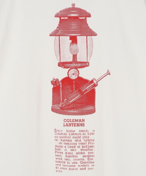 COLEMAN（コールマン）の「【Coleman×TAKEDA BBQwith BAYFLOW】ランタンプリントTシャツ（Tシャツ/カットソー・メンズ・チャコール/ホワイト/レッド・MEDIUM/LARGE）」の11枚目の写真