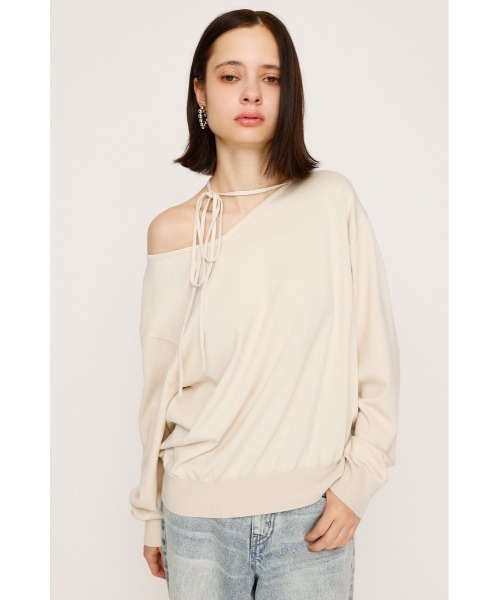 ASYMMETRY NECK LOOSE TOPS アシンメトリー ネック ルーズ トップス 秋