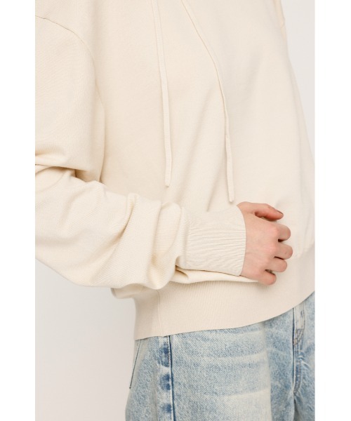 SLY(スライ)の「ASYMMETRY NECK LOOSE TOPS アシンメトリー ネック ルーズ トップス 秋服 冬服(ニット/セーター・レディース・レッド/杢グレー/アイボリー/ブラック・FREE)」の12枚目の写真