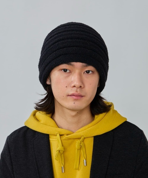 OVERRIDE（オーバーライド）の「OVERRIDE  REVERSE RIDGE BEANIE / オーバーライド（ニットキャップ/ビーニー・メンズ・ブラック/ライトブルー/グレー/グリーン・57~59cm）」の2枚目の写真