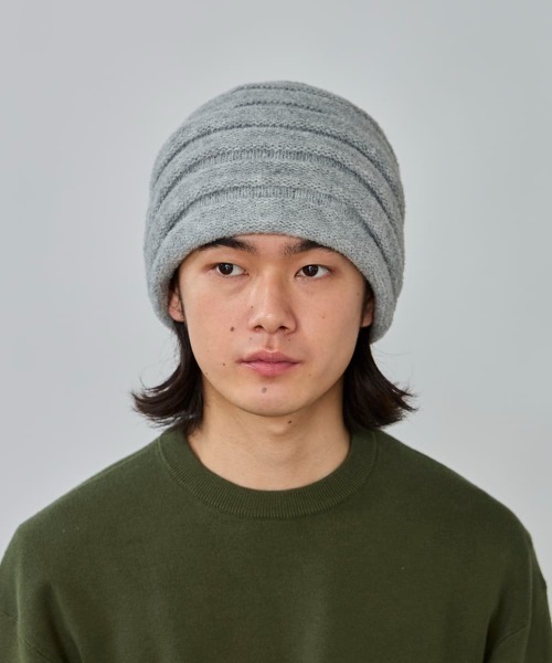 OVERRIDE（オーバーライド）の「OVERRIDE  REVERSE RIDGE BEANIE / オーバーライド（ニットキャップ/ビーニー・メンズ・ブラック/ライトブルー/グレー/グリーン・57~59cm）」の9枚目の写真