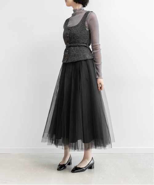 RANDA(ランダ)の「スクエアトゥヒールアップバレエシューズ(パンプス・レディース・ブラック/シルバー/ピンク・24.5/24/23.5/23/25.5/22.5/22/25)」の11枚目の写真