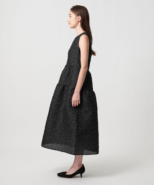 UNITED ARROWS(ユナイテッドアローズ)の「ジャガード ワンピース(ワンピース・レディース・ブラック/ネイビー・FREE)」の10枚目の写真